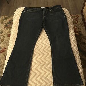 Signature by Levi Strauss Navy Wide Leg Jeans Size 18M